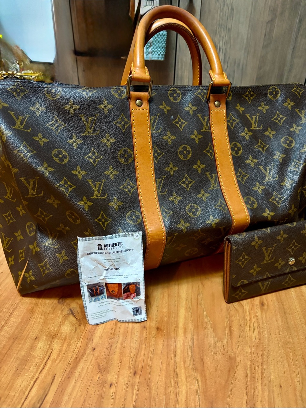 Louis Vuitton Monogram Travel Bag Set in Brown